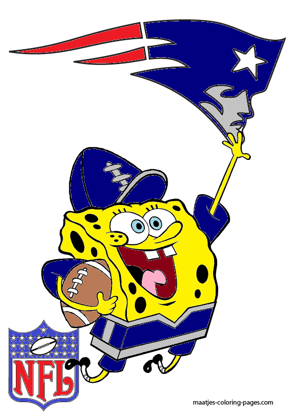 Spongebob new england patriots by bubbaking on