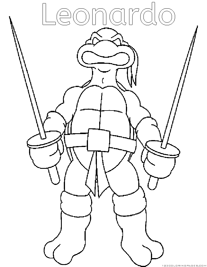 Ninja turtles coloring pages