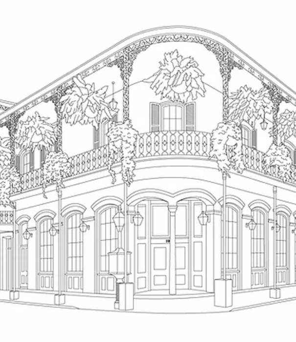 Color new orleans coloring book
