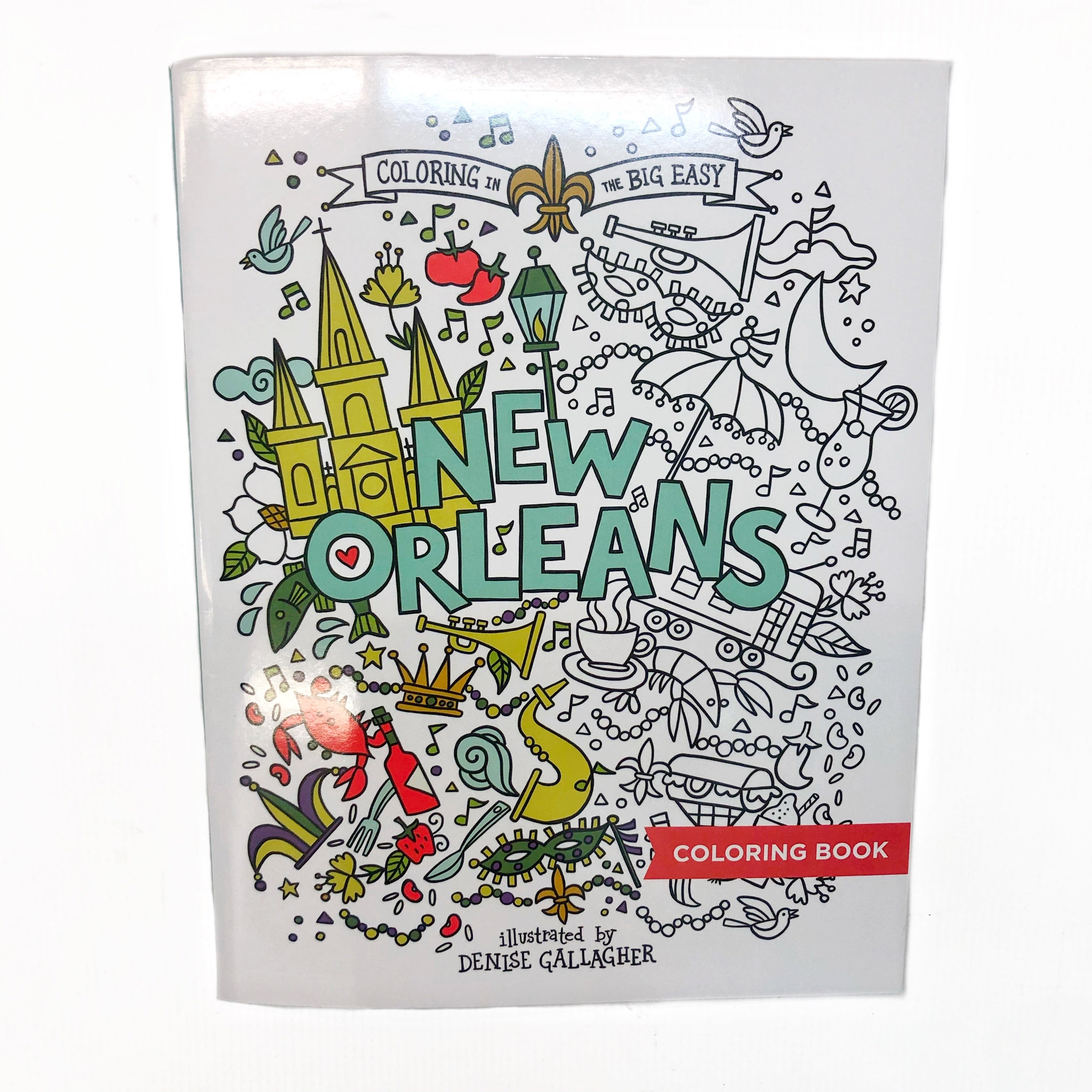 The parish line new orleans coloring book â