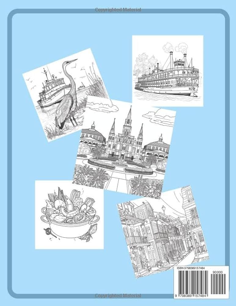 New orleans a coloring book colby marie books