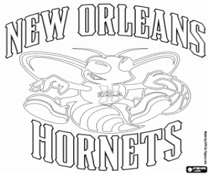 Free logo new orleans hornets nba team southwest division western conference coloring and printable page coloring pages color new orleans