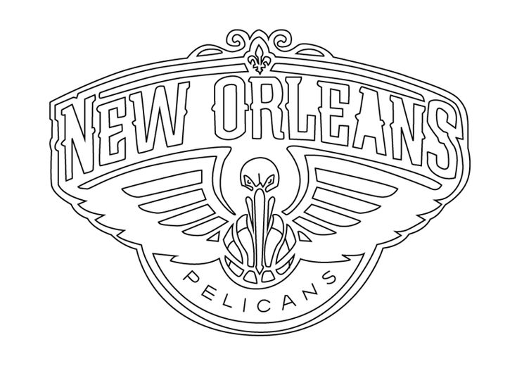 New orleans pelicans coloring pages free printable pdf