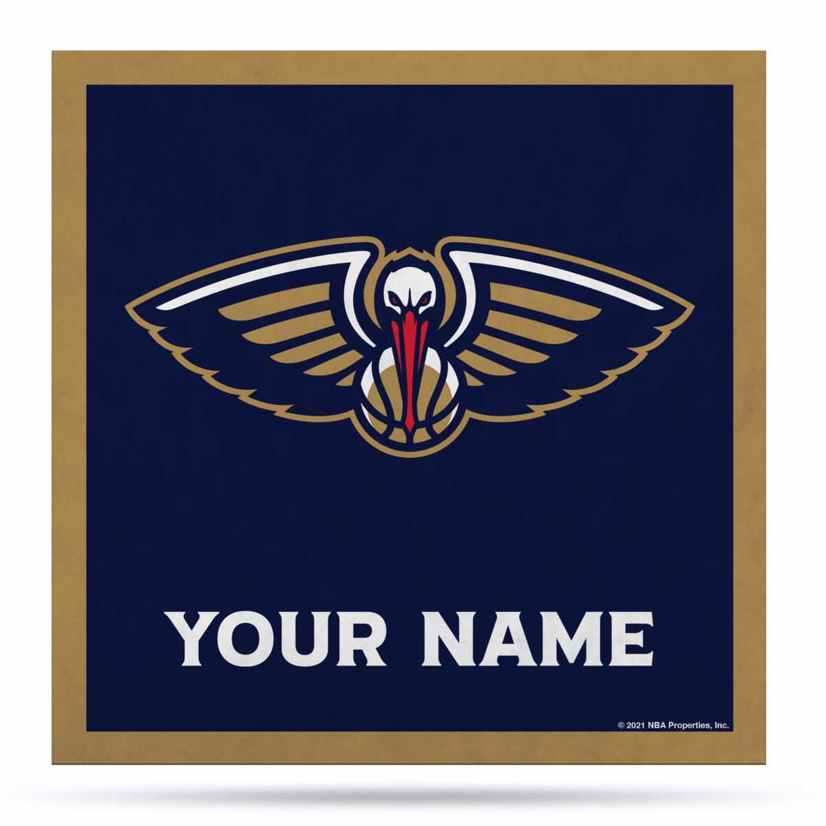 Officially licensed nba new orleans pelicans personalized banner