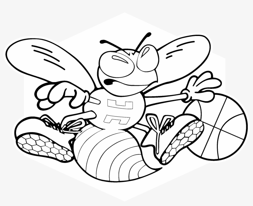 New orleans hornets logo black and white