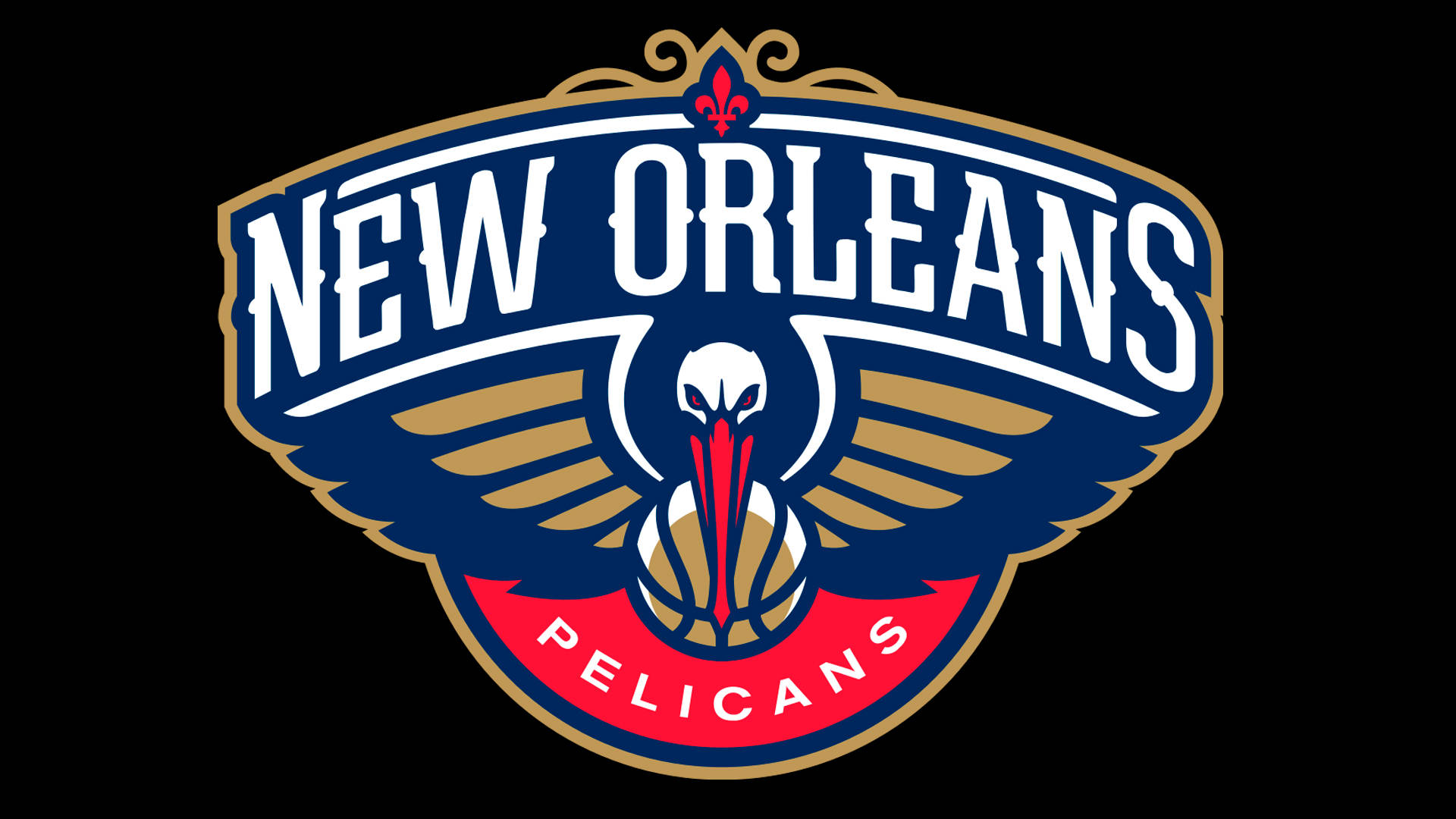 Download new orleans pelicans black background wallpaper