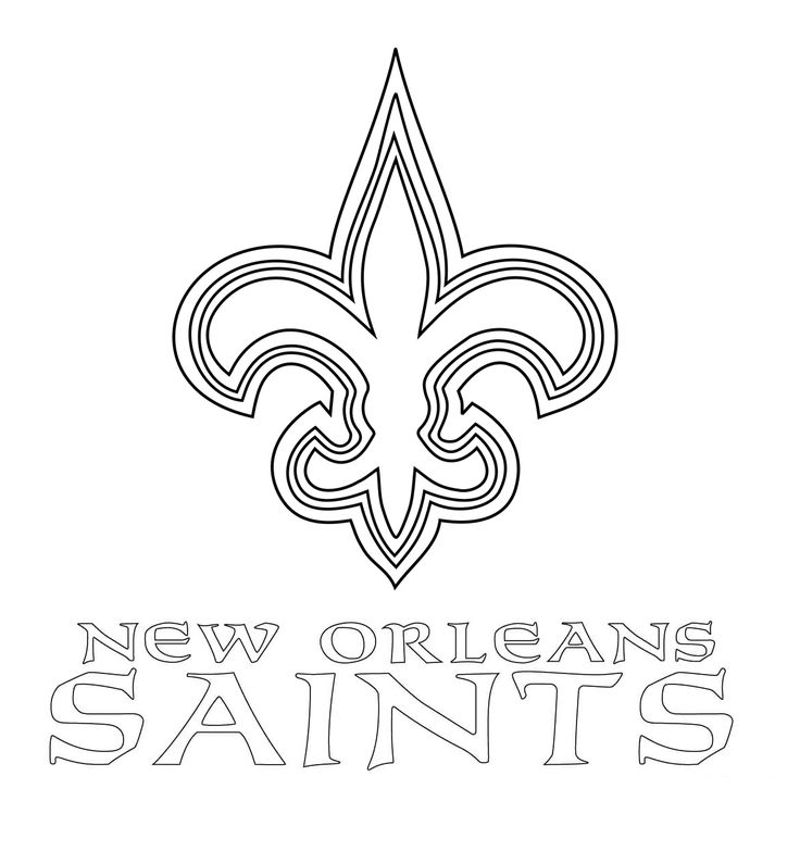 New orleans saints coloring pages pdf printable