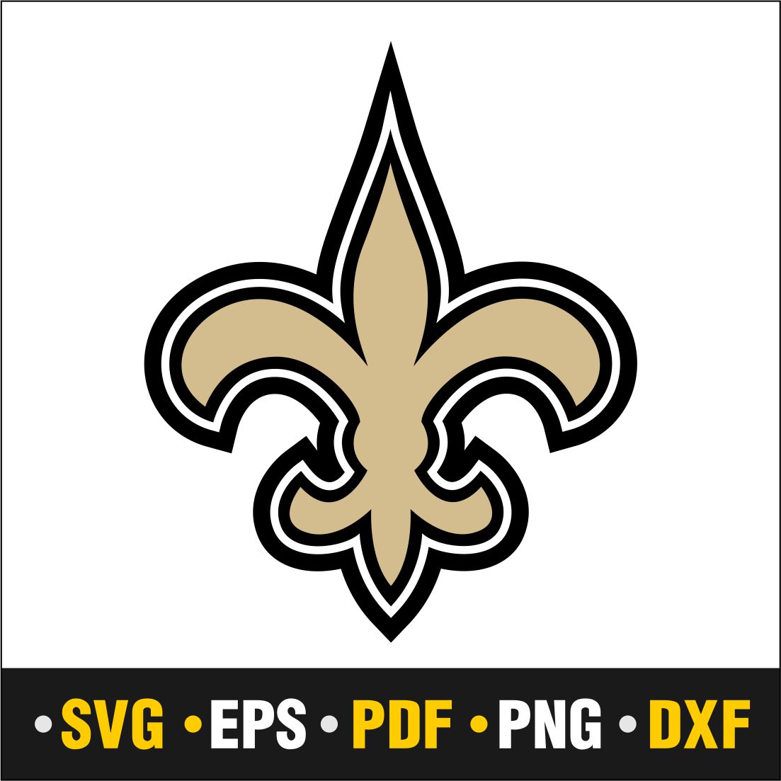 New orleans saints svg pdf png dxf eps