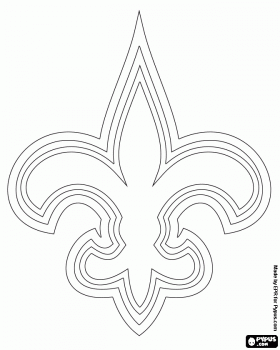 Logo of new orleans saints american football team in the nfc south division new orleans louisiana coloringâ new orleans saints logo new orleans saints saints