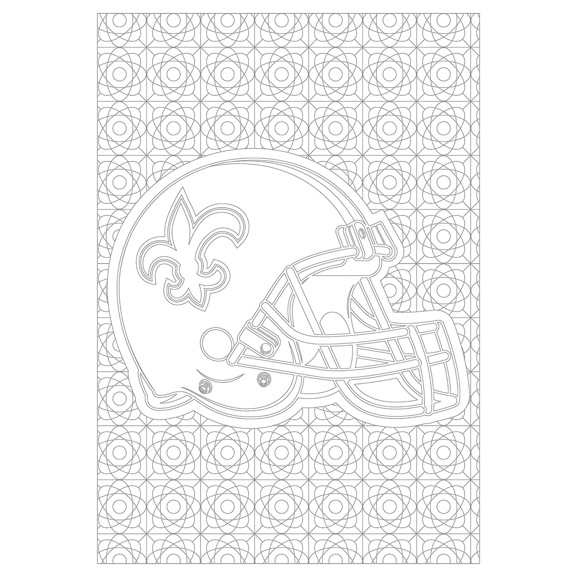 In the sports zone nfl adult coloring book new orleans saints