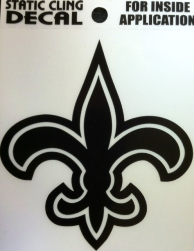 New orleans saints fleur de lis static cling
