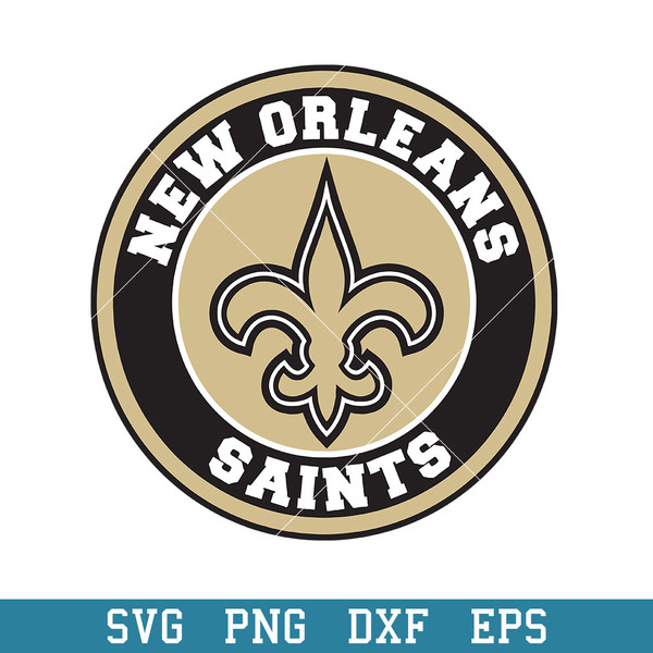 New orleans saints circle logo svg new orleans saints svg