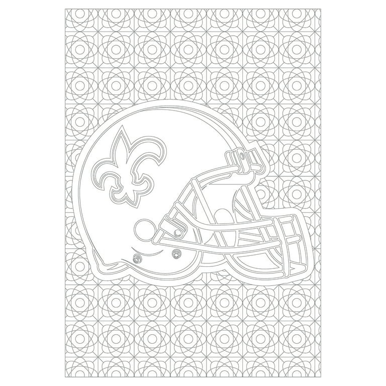 In the sports zone nfl adult coloring book new orleans saints