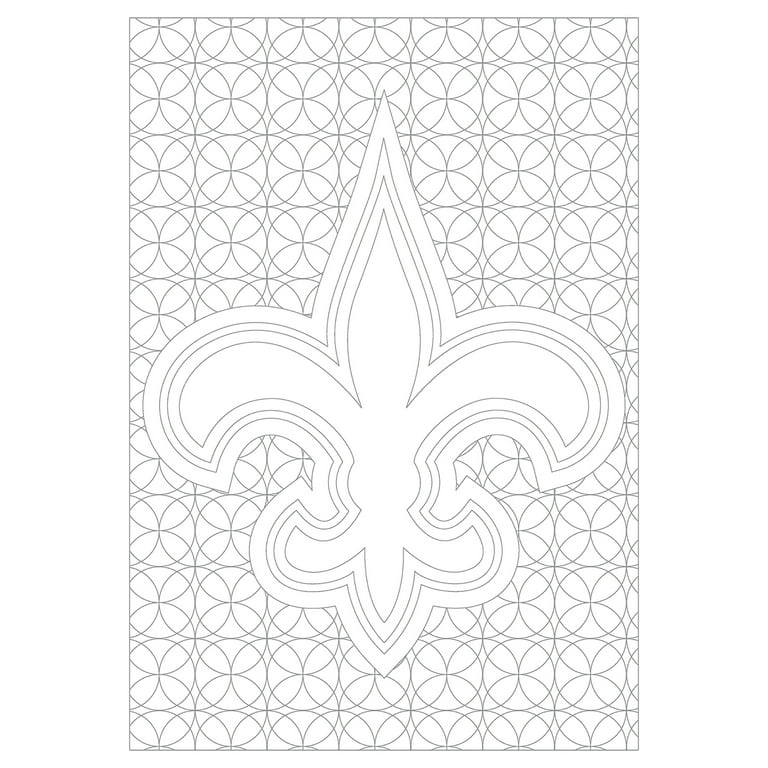 In the sports zone nfl adult coloring book new orleans saints