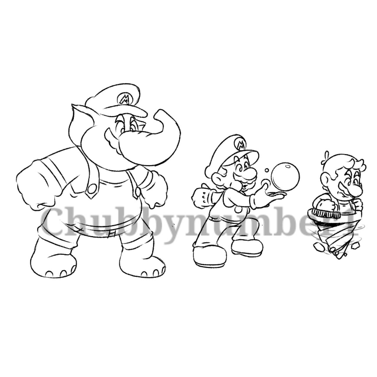 Super mario bros wonder new power ups by chubbynumber on
