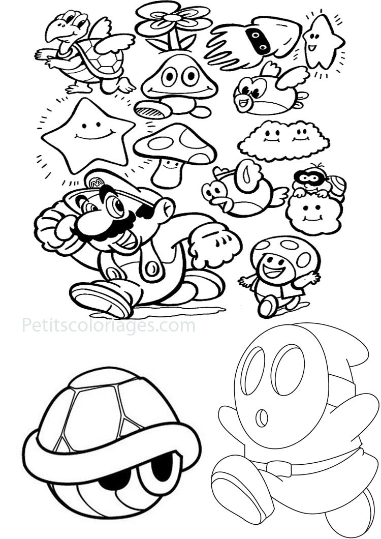 Mario bonus and monster in the games