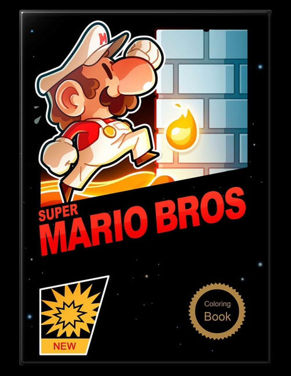New super mario bros coloring book illustrations mario brothers coloring books for kids paperback