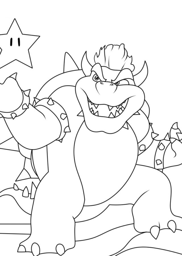 Bowser coloring pages by coloringpageswk on