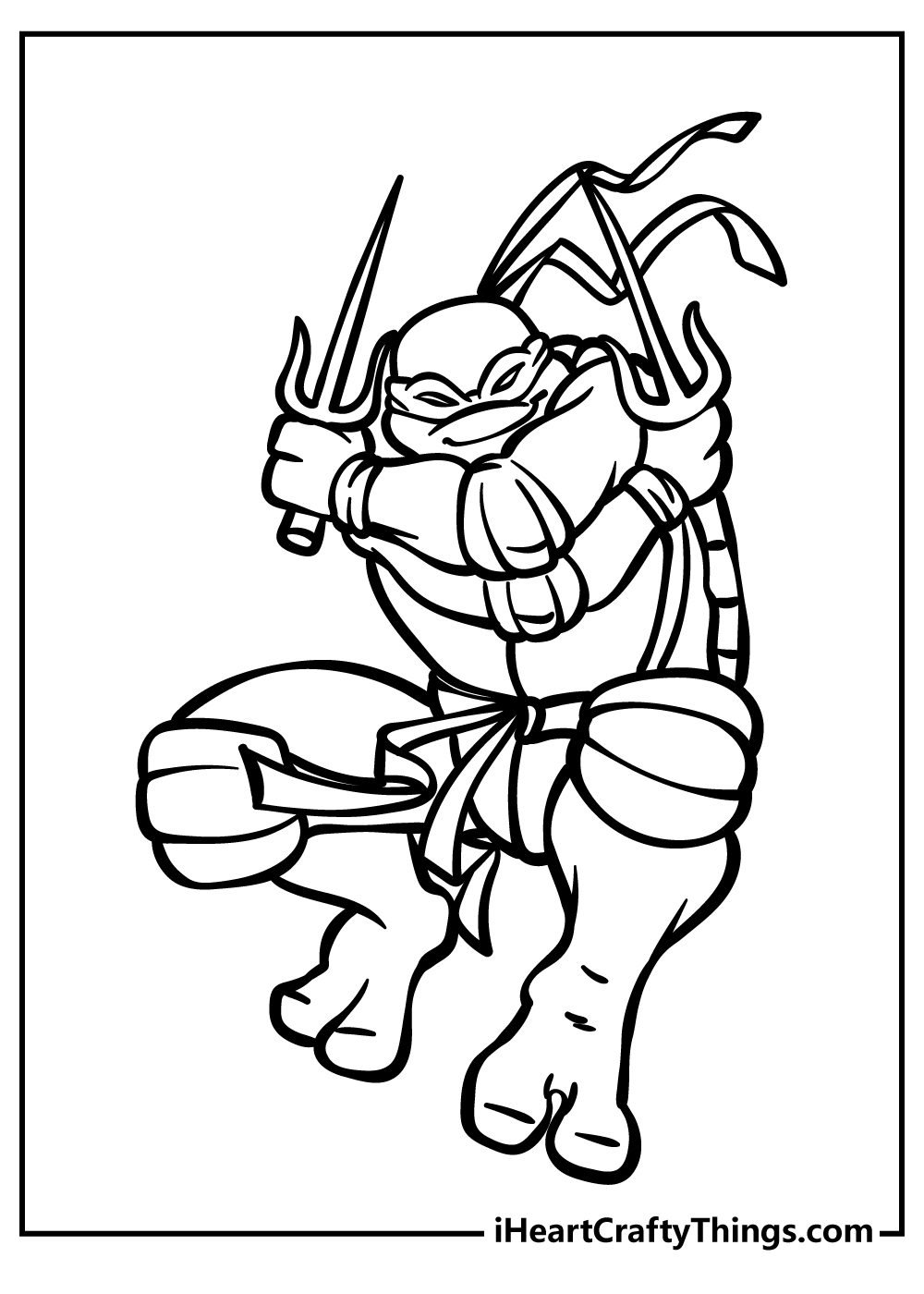 Ninja turtles coloring pages free printables