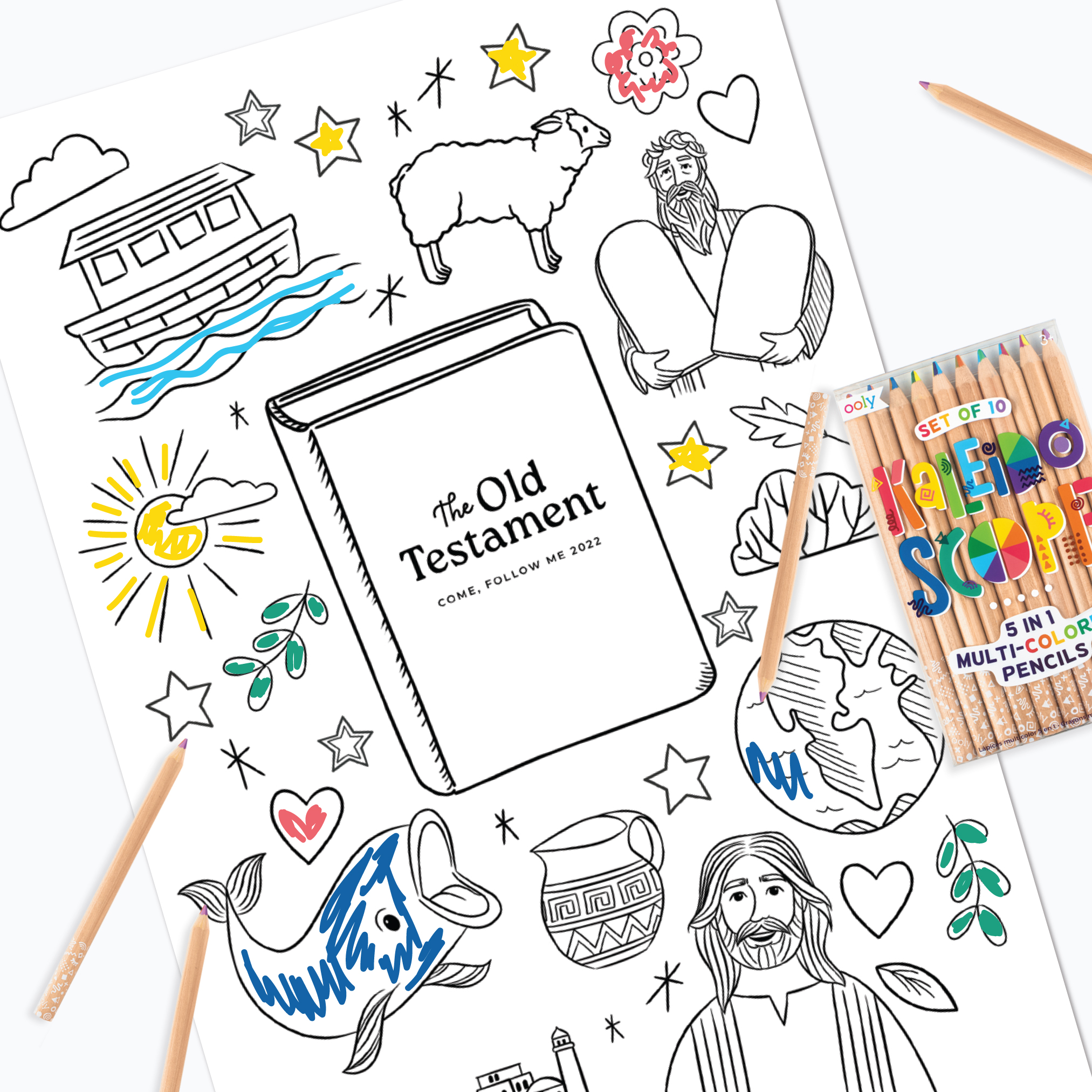 Old testament coloring kit