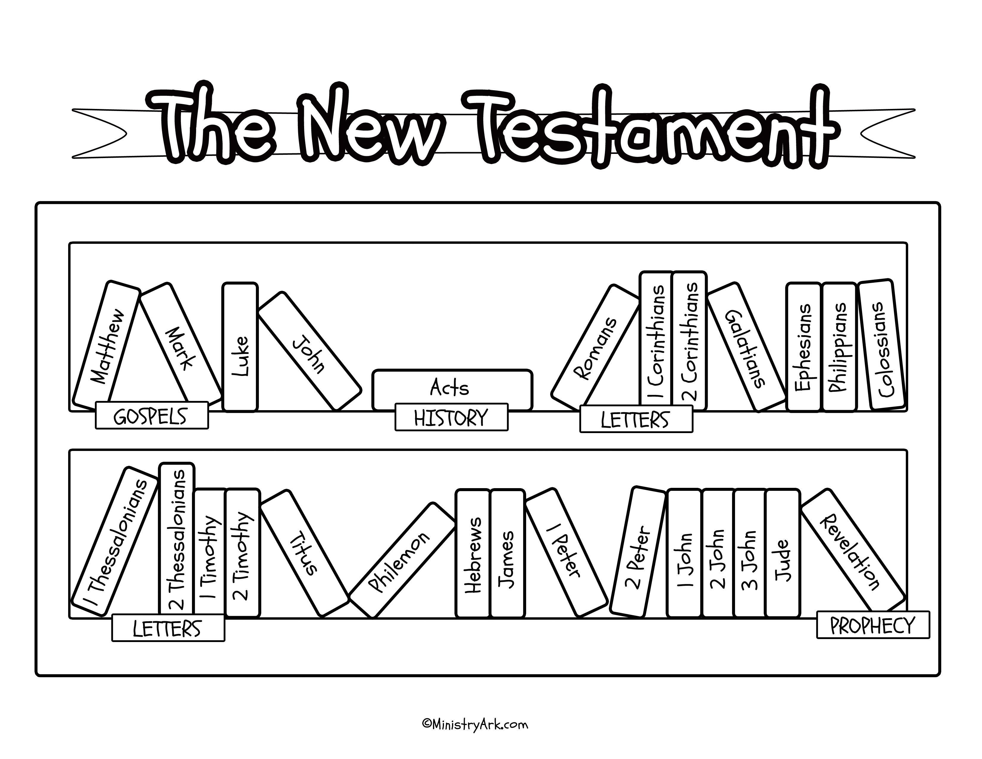 Bible bookcase printables â ministryark new testament books books of the bible bible printables