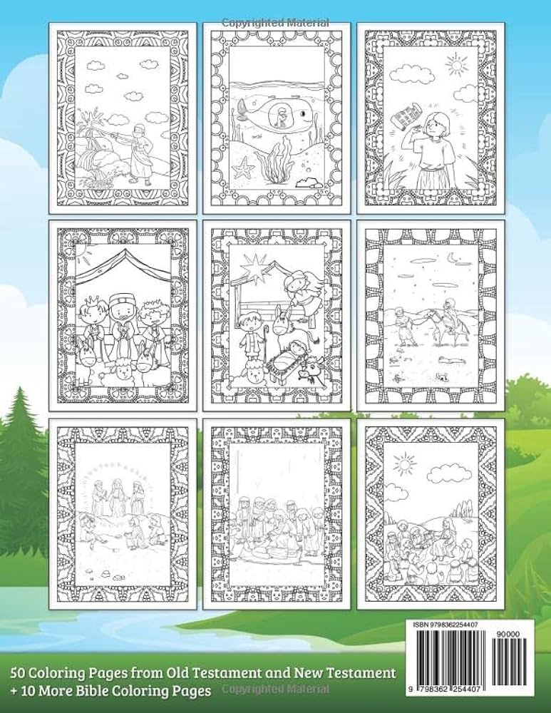 Bible coloring book for kids illustrations from the old and the new testament connor alma books