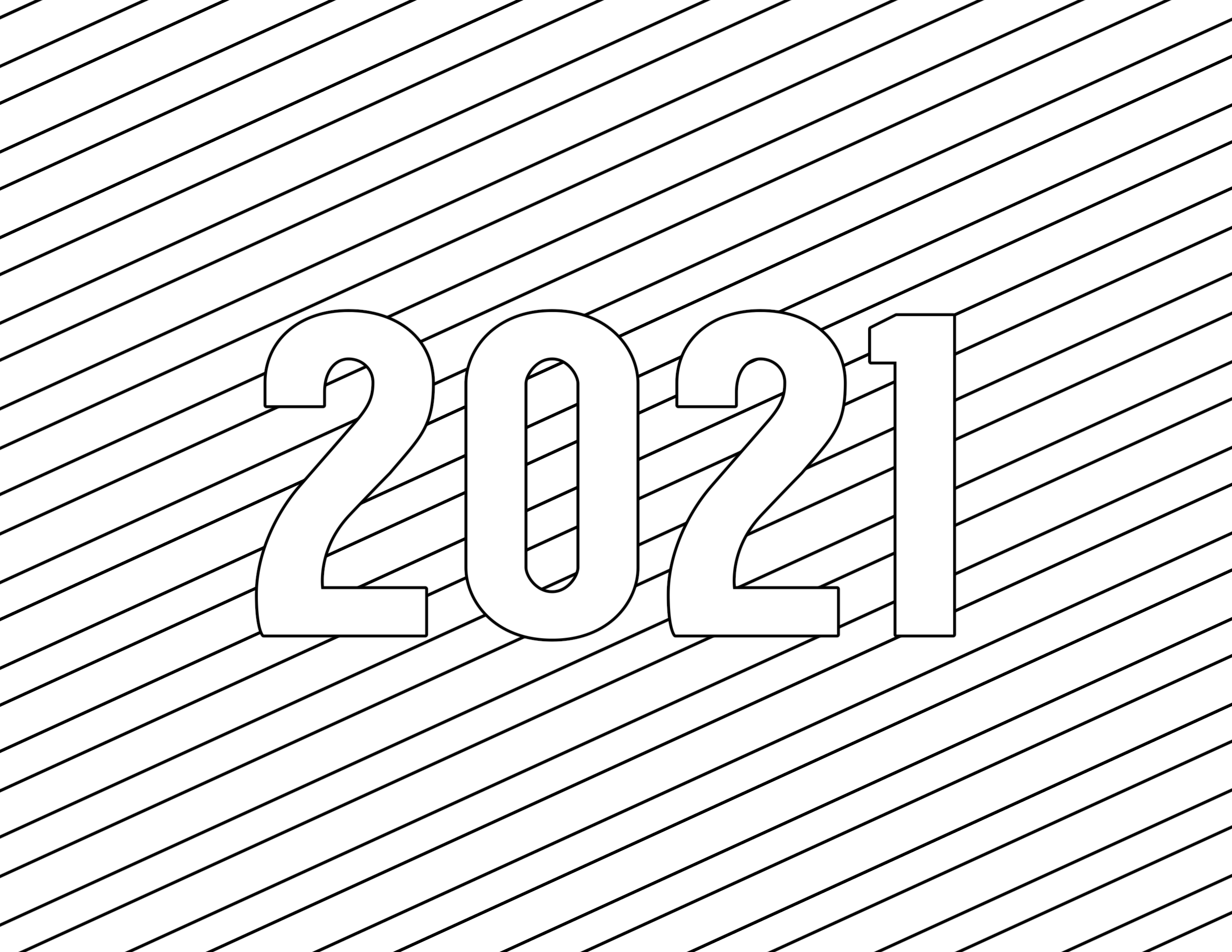 Happy new year coloring pages free printable