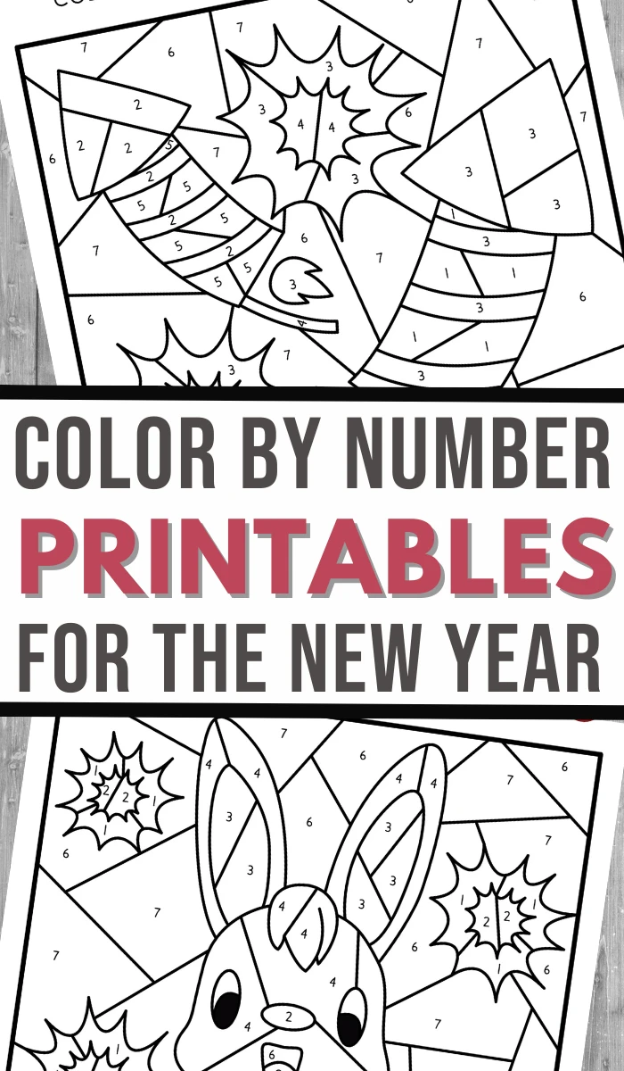 Chinese new year color by number