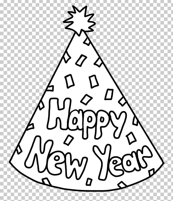 New years day new years eve party hat coloring book png clipart area baby new year