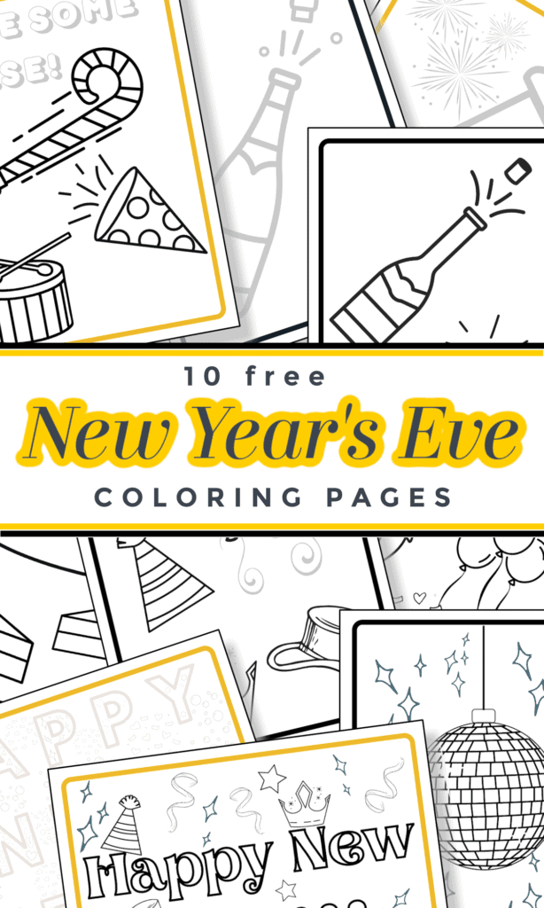 New year coloring pages free