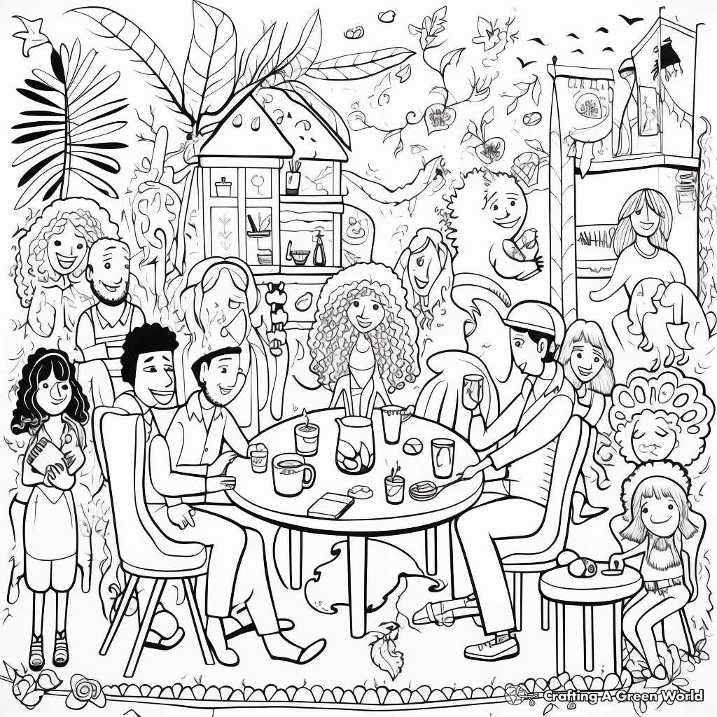 New years for adults coloring pages