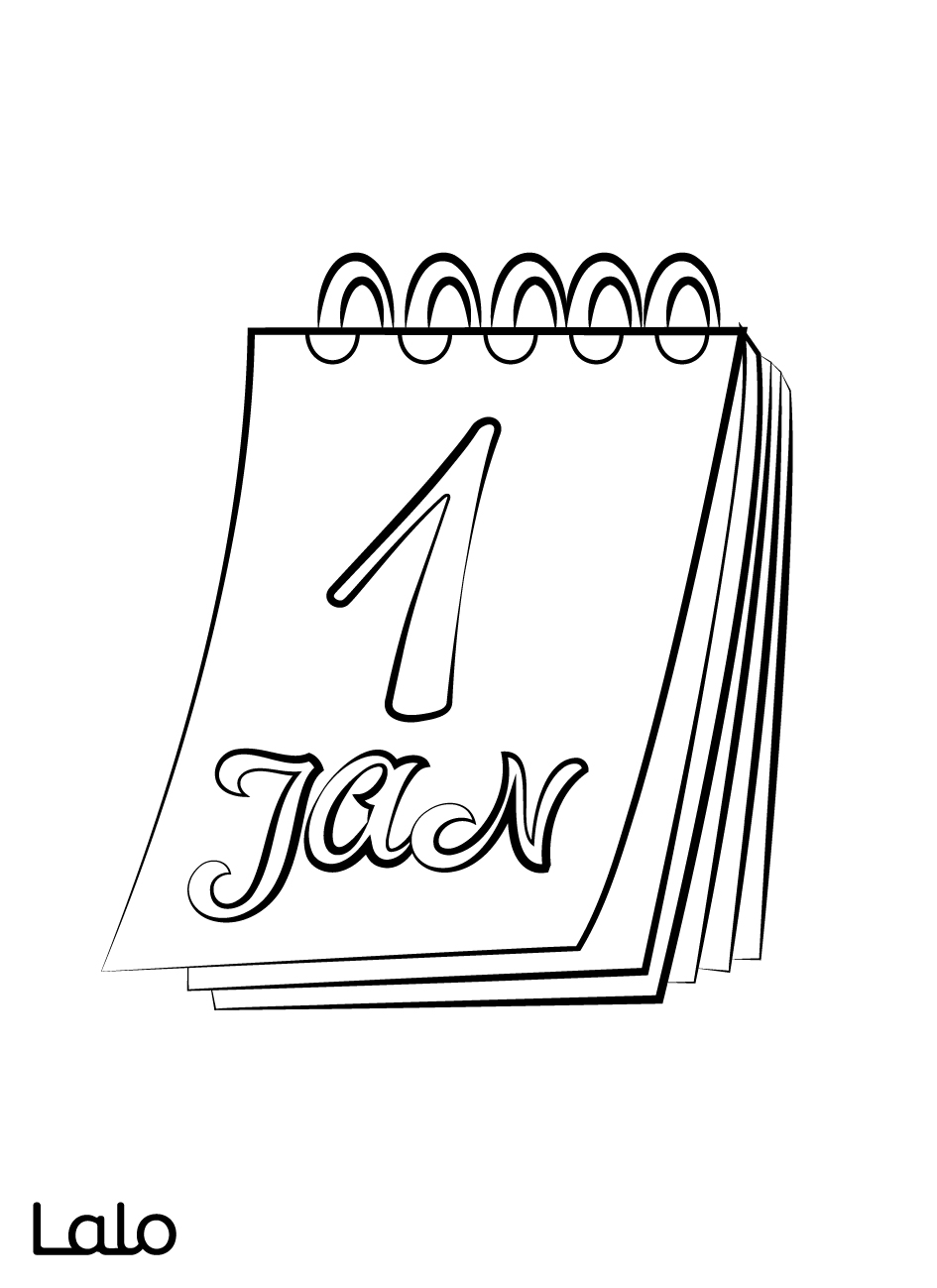 Free printable new years eve coloring sheets