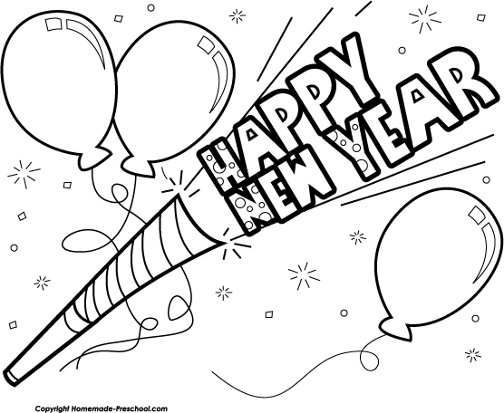 Happy new year happy new year new year clipart
