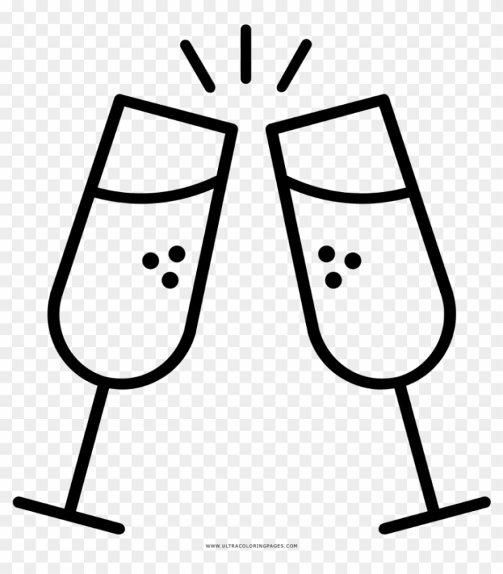 Free new years eve coloring page