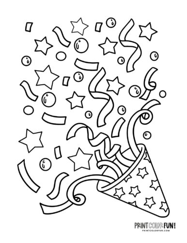 Happy new year clipart coloring extravaganza craft learn and celebrate at