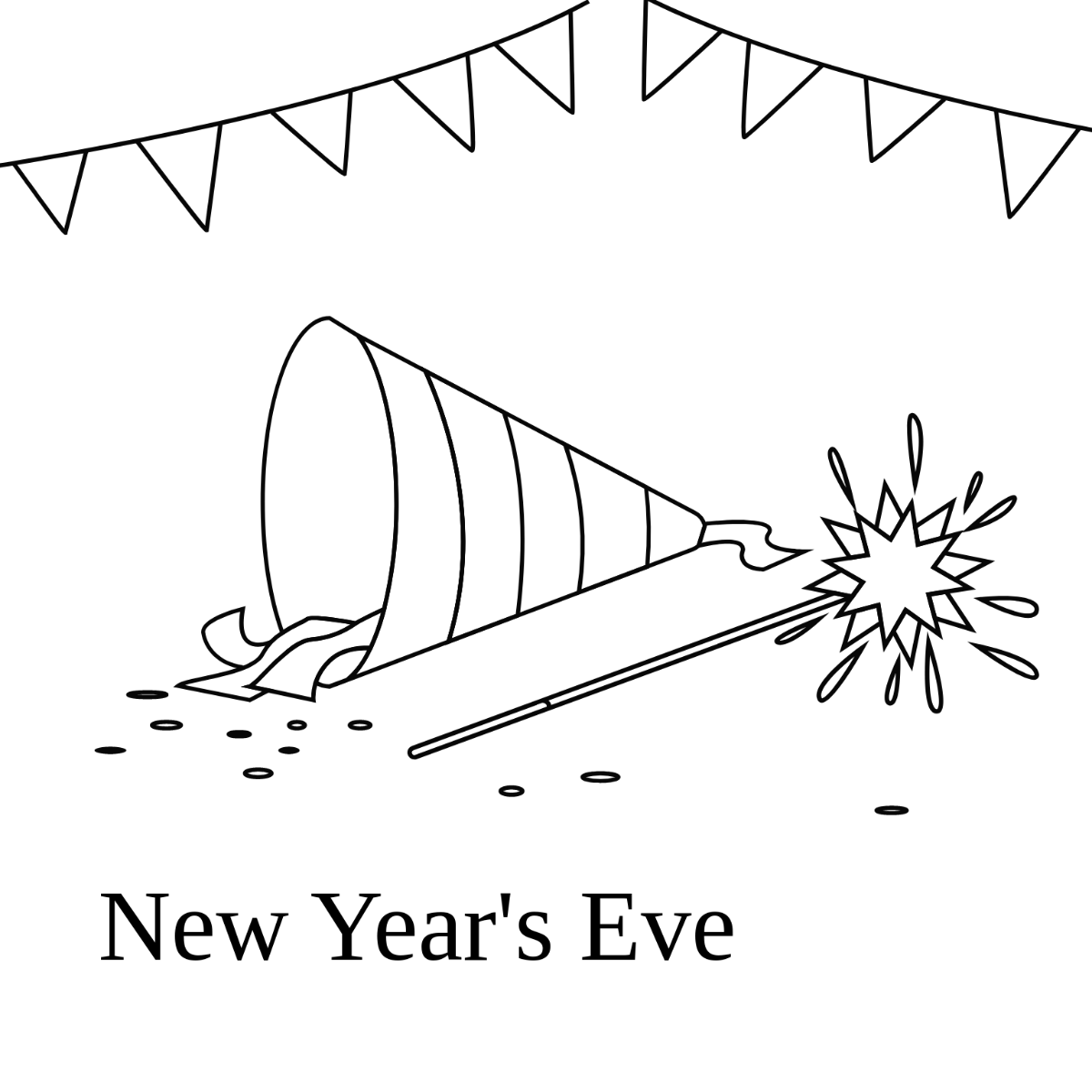 Free new years eve drawing s examples
