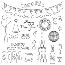 New years eve party clipart vector images over