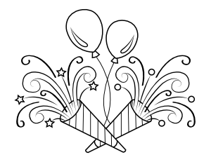 Free printable new year coloring pages