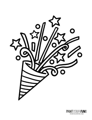 Happy new year clipart coloring extravaganza craft learn and celebrate at