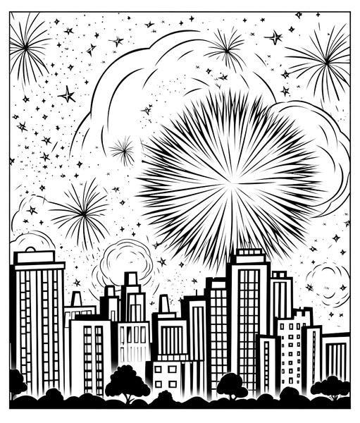 Free printable new years coloring pages list