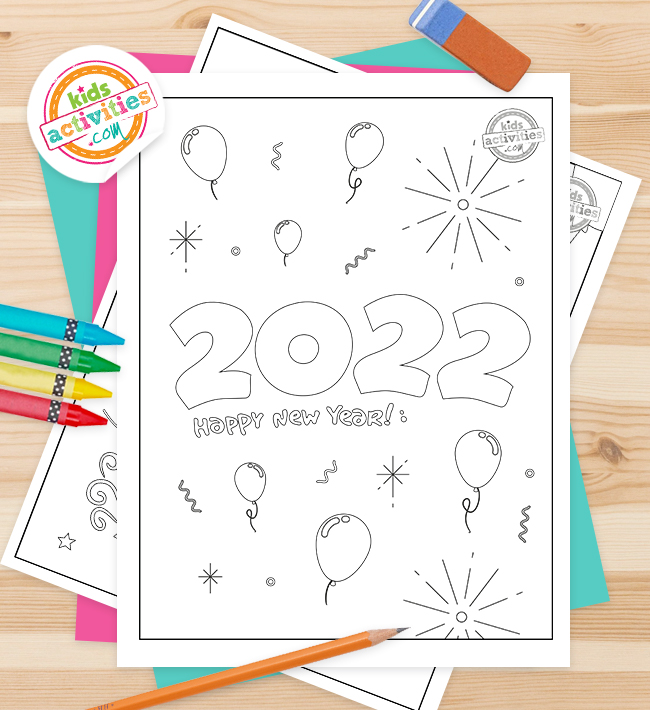 Get festive with new year coloring pages kids activities blog