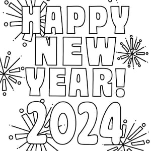New years coloring