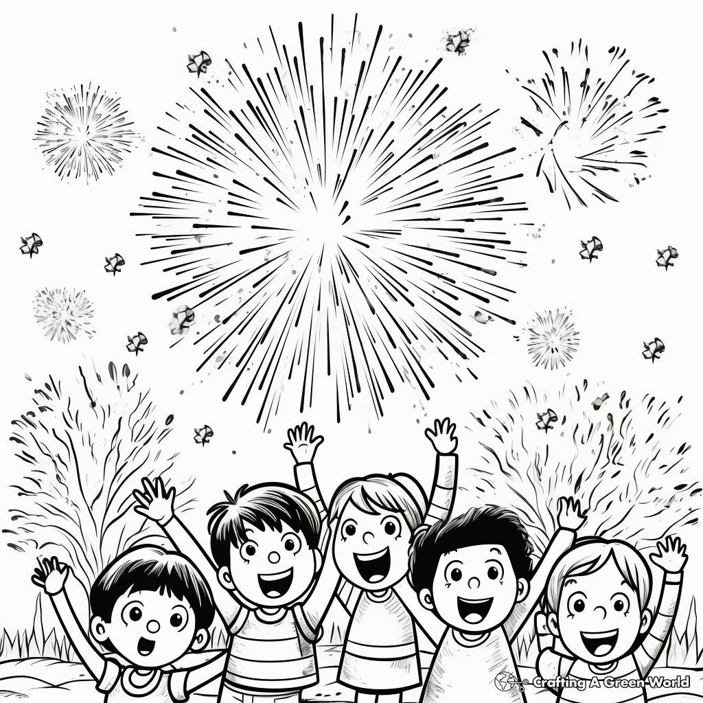 New year coloring pages