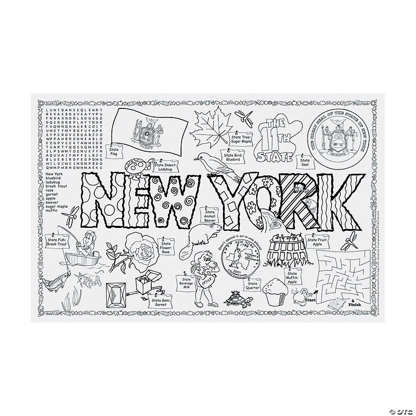 State symbols and facts funsheets new york