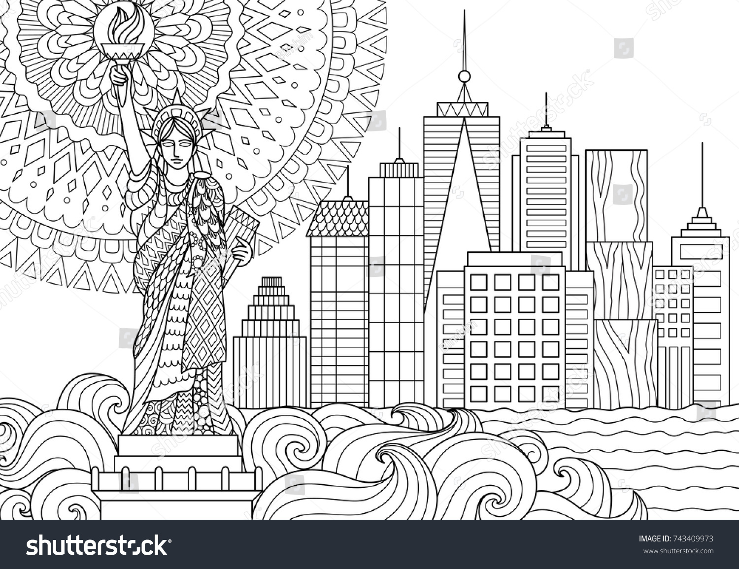 New york colouring book images stock photos d objects vectors