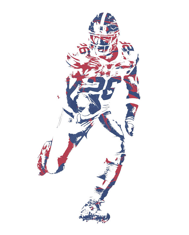 Saquon barkley new york giants pixel art mixed media by joe hamilton