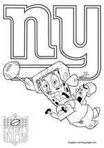 New york giants coloring pages