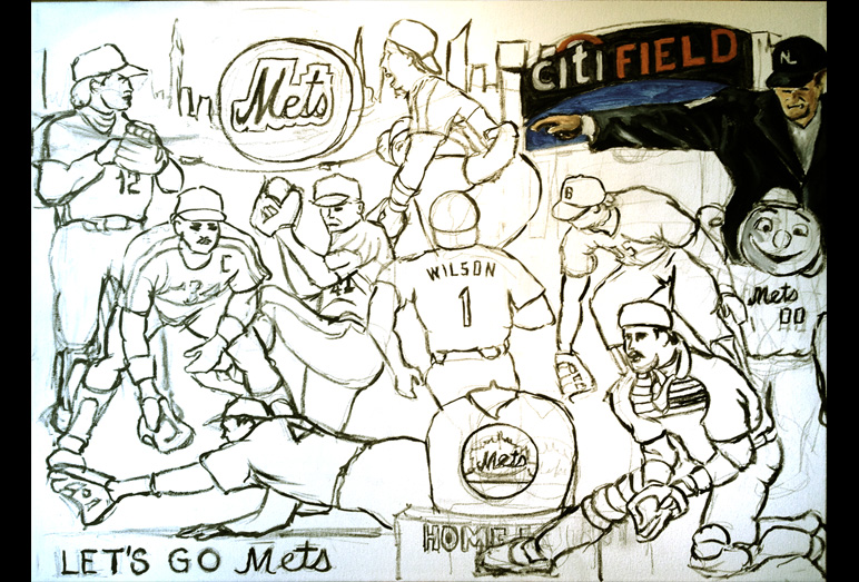 Ny mets sports art