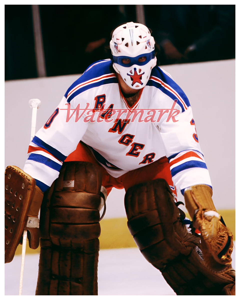 Nhl new york rangers john davidson lone ranger mask color x photo pic