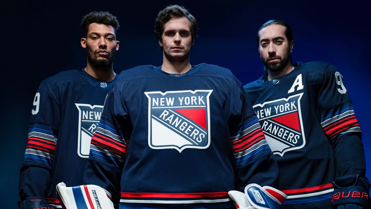 Rangers unveil new navy blue third jersey for this season